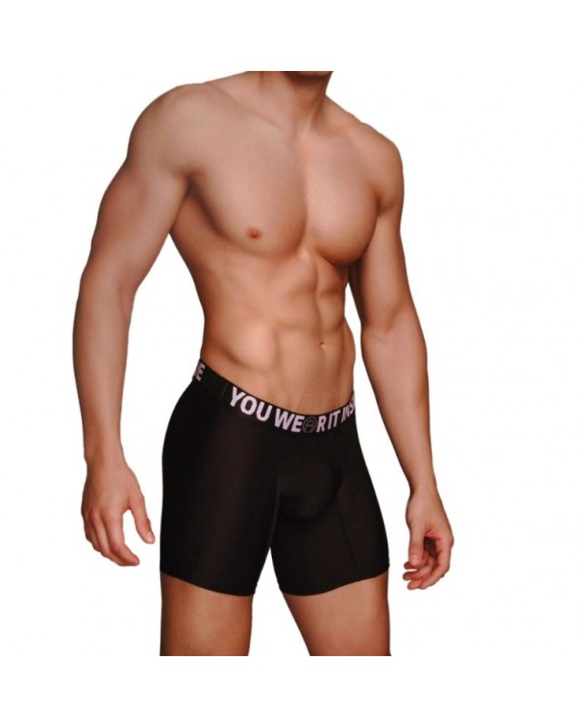 MACHO - MS077 BOXER DEPORTIVO LARGO NEGRO TALLA SD-214955